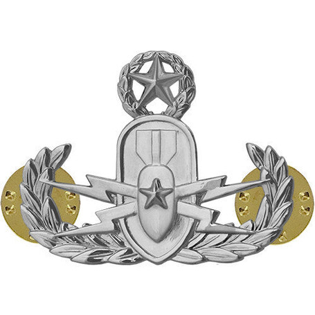 EOD Master Shiny Silver Finish Pin - 1.75 inch