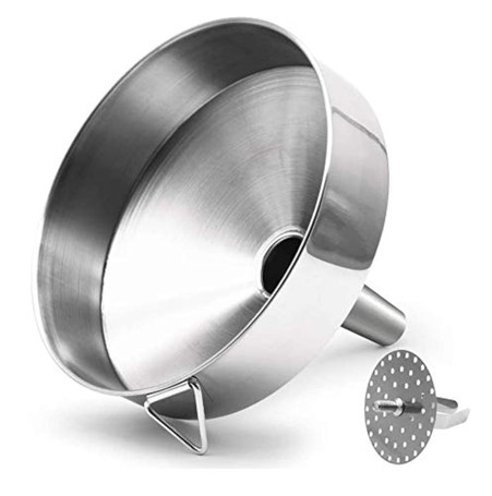 Super Large Stainless Steel Large Funnel with Detachable Strainer/Filter