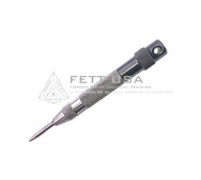 FE103 Single Spring Loaded Center Punch with Lanyard Attachment