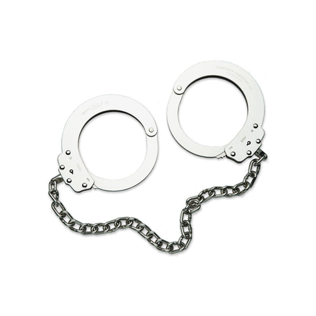 Peerless Model 705C Oversize Leg Irons – 15" Chain, Nickel Finish