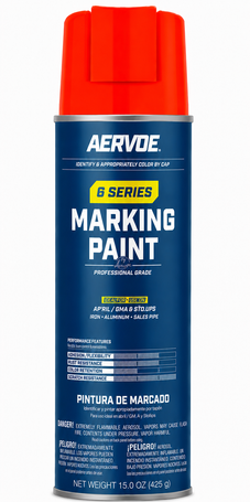 Red Inverted Tip Fluorescent Marking Paint (12 per box)