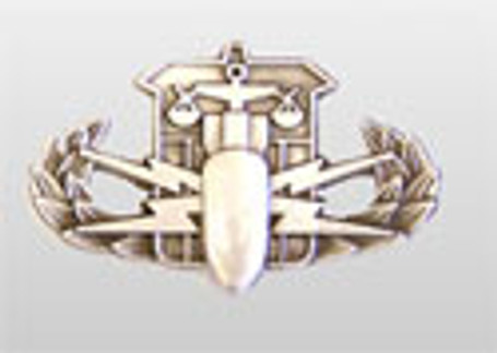 2" Hazardous Device Technician Uniform Pin Basic Shiny Silver