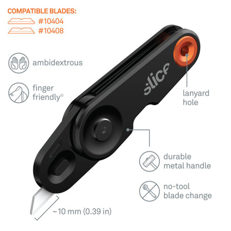 Slice 10404 Replacement Ceramic Safety Box Cutter Blades - Finger