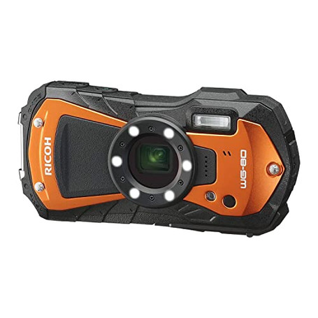 Ricoh WG-80 Orange Waterproof Digital Camera Shockproof