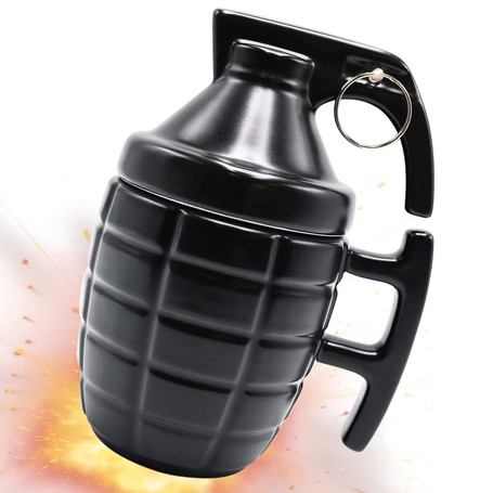 Hand Grenade Ceramic Coffee Mug, 280ML