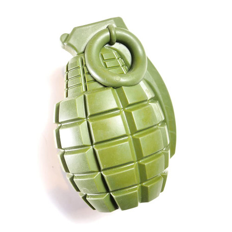 Operation Good Boy Grenade Dog Toy – Durable Chew Toy for Aggressive Chewers, Military-Inspired Design