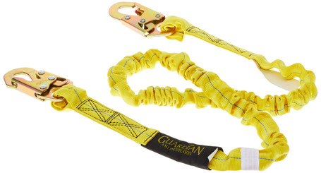 Guardian Fall Protection 11200 IS-72 6-Foot Internal Shock Lanyard with snap hooks