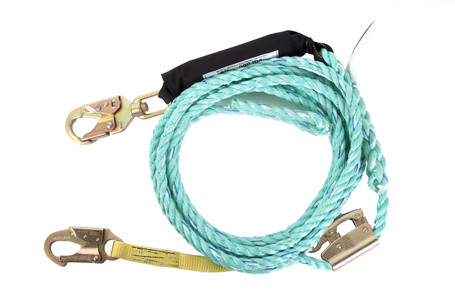 Guardian Fall Protection 11318 VLA-30 Poly Steel Rope with Swivel ...