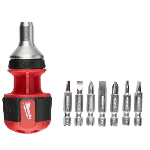 Milwaukee 8-in-1 Compact Ratcheting Multi-Bit Screwdriver