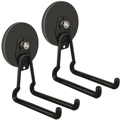 EOD Giant Magnetic Hooks,2 Pack Heavy Duty Large Magnetic Hooks for EOD Tools Storage (Black/3.46inch)