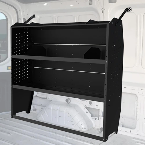 EOD Van Shelves Fit Ford Transit, RAM ProMaster, Chevy Express, Nissan NV, Sprinter, Steel Cargo Van Shelving Storage System, 52" W x 46" H x 13" D