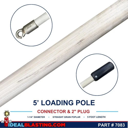 5 ft Connector and 2" Rubber Plug Loading Pole