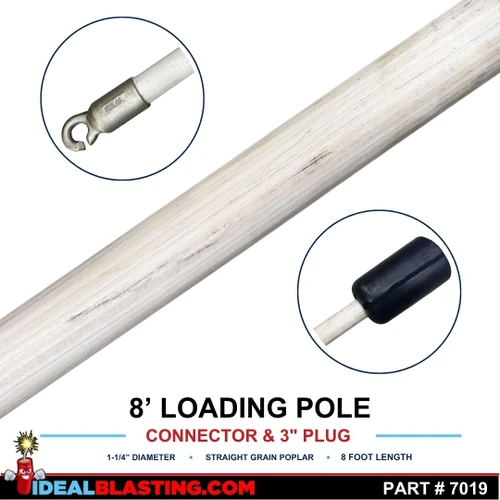 8 ft Connector and 3" Rubber Plug Loading Pole
