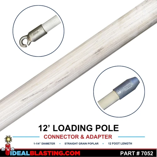 12 ft Connector and Adapter Base Loading Pole
