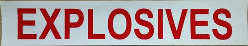 Explosives 3" X 16" VPO (sticker) -- CLOSEOUT --
