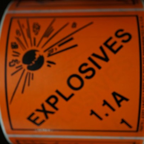 Explosives 1.1A Labels 500 Per Roll 