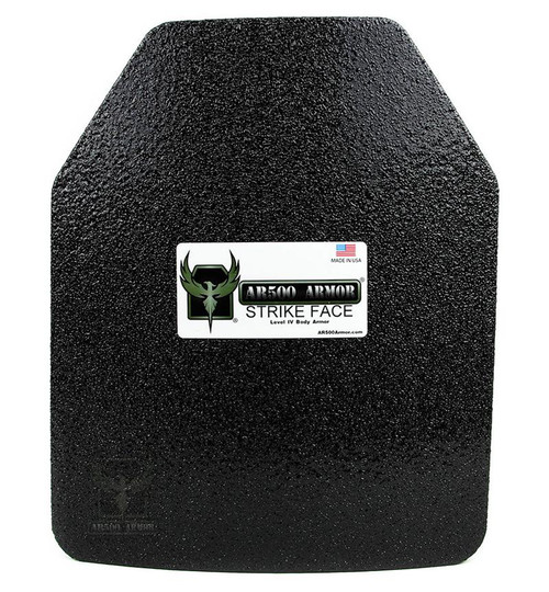 AR500 ArmorÂ® Level IV Body Armor SAPI CUT - Curved 10"x12" (Composite & Ceramic) with Trauma Pad