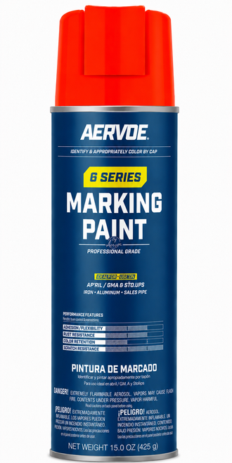 Red Inverted Tip Fluorescent Marking Paint (12 per box)