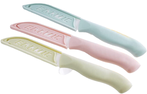 3 In Ceramic EOD Knife Rubber Coated Handle (colors vary)