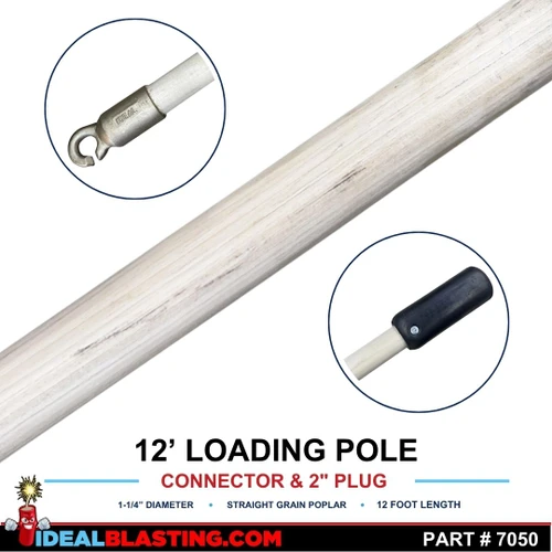 12 ft Connector and 2 inch Rubber Plug Loading Pole
