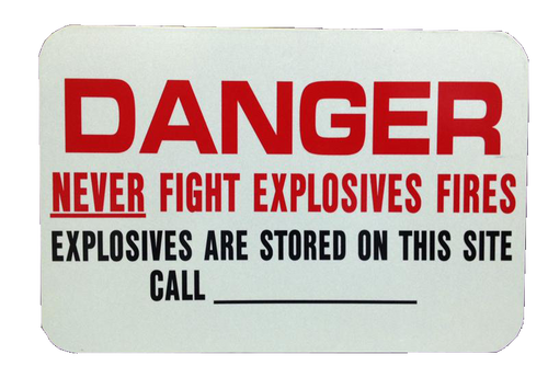 IME Danger 12" X 18" Reflective Aluminum Sign
