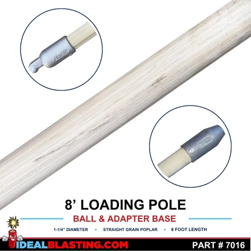 8 ft Ball and Adapter Base Loading Pole