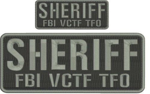 Sheriff FBI VCTF TFO Embroidered Patch with Hook Back