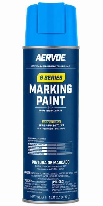 Blue Inverted Tip Fluorescent Marking Paint (12 per box)