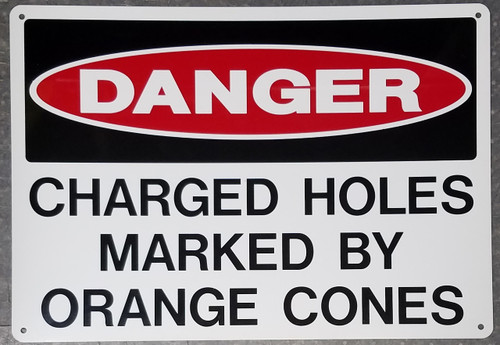 Charged Holes Marked By Orange Cones (Closeout - Only 16 Left in Stock)