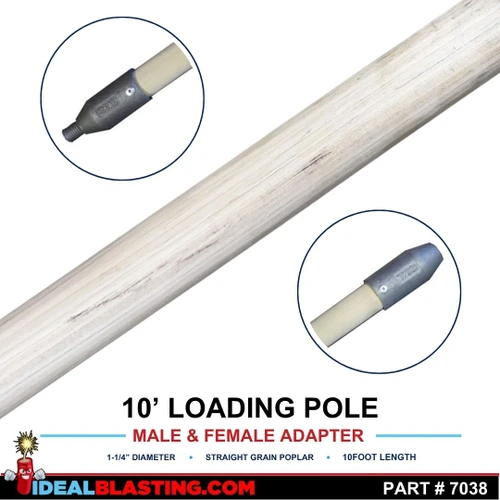 10 ft Male and Female Adapter Loading Pole