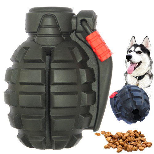Grenade Tough Dog Toy (black or green)