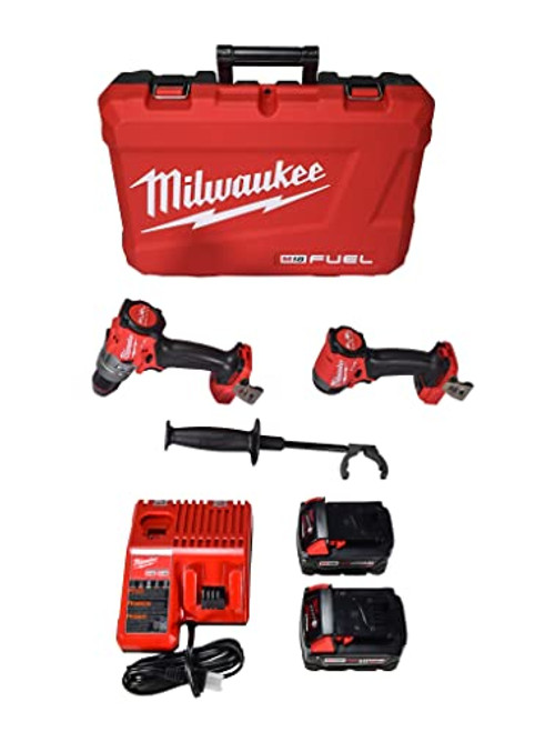 Milwaukee 3697-22 18V Lithium-Ion Brushless Cordless Hammer Drill and Impact Driver Combo Kit (2-Tool) with (2) 5.0Ah Batteries, Charger & Tool Case Milwaukee 3697-22 18V Lithium-Ion Brushless Cordless Hammer Drill and Impact Driver Combo Kit (2-Tool) with (2) 5.0Ah Batteries, Charger & Tool Case