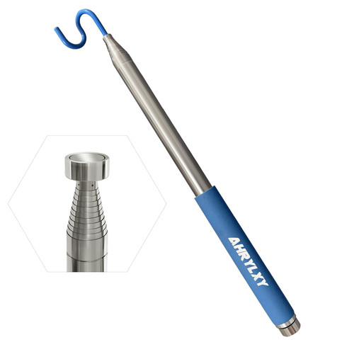  10 FT Telescoping  EOD Pickup Tool Magnetic Pole with Hook, Telescopic Manipulator