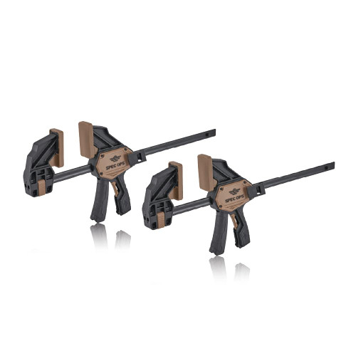 Spec Ops Trigger Clamp for Woodworking 13" Large One-Handed Bar Clamp/Spreader Heavy Duty 330 Lbs. 2-Pack Spec Ops Trigger Clamp for Woodworking 13" Large One-Handed Bar Clamp/Spreader Heavy Duty 330 Lbs. 2-Pack