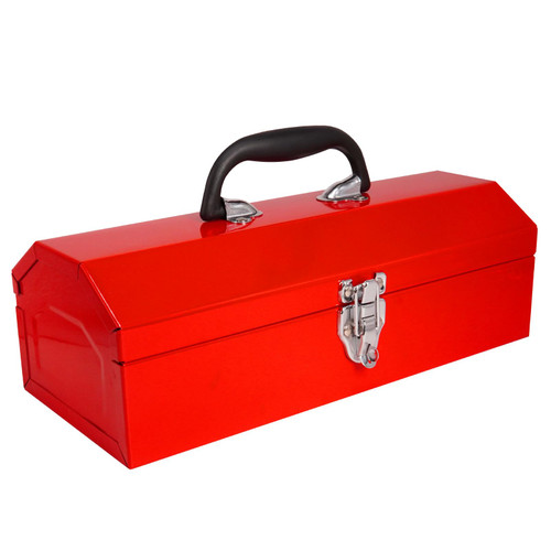 16" Metal Tool Box Lightweight and Sturdy Storage Box Made of Heavy Steel and Nicely Finished and Painted 16" Metal Tool Box Lightweight and Sturdy Storage Box Made of Heavy Steel and Nicely Finished and Painted