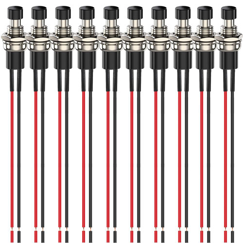 7mm Prewired Momentary Push Buttons