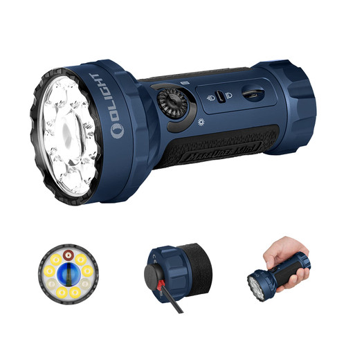 OLIGHT Marauder Mini 7,000 Lumens Bright Flashlight with 600 Meters Beam Distance, Powerful RGB Lights, Magnetic Rechargeable
