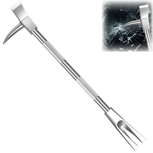 30" Halligan Tool, Breaching Tools for Emergencies, 45 Gauge Steel Forged Halligan Bar, Modern Rescue Firefighter Halliganar