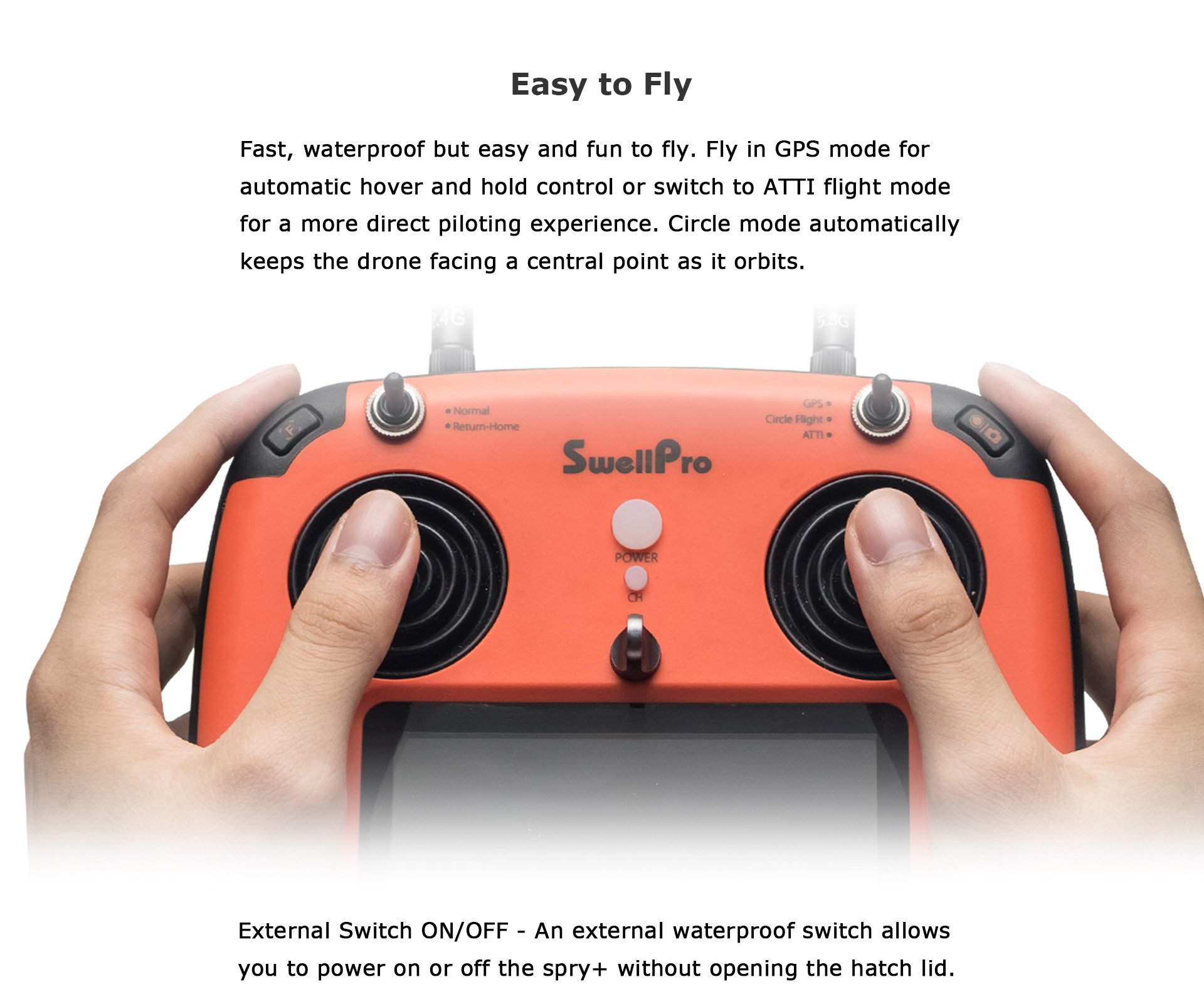 Swellpro Spry+ Waterproof Sports Drone Replacement (AIRCRAFT ONLY