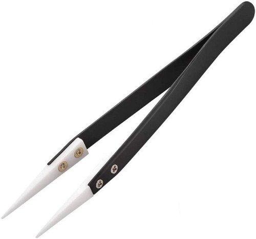 Precision Ceramic Tweezers, Heat-Resistant, Non-conductive, Anti-Magnetic