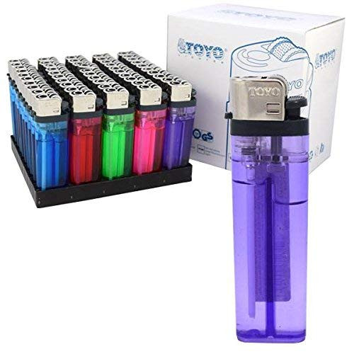 disposable cigarette lighters Toyo Disposable Cigarette Multi Color Assorted Pack of 25