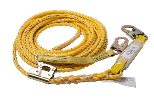 Security Pylon Rope Guardian Fall Protection 11318 VLA-30 Poly Steel Rope with Swivel ...