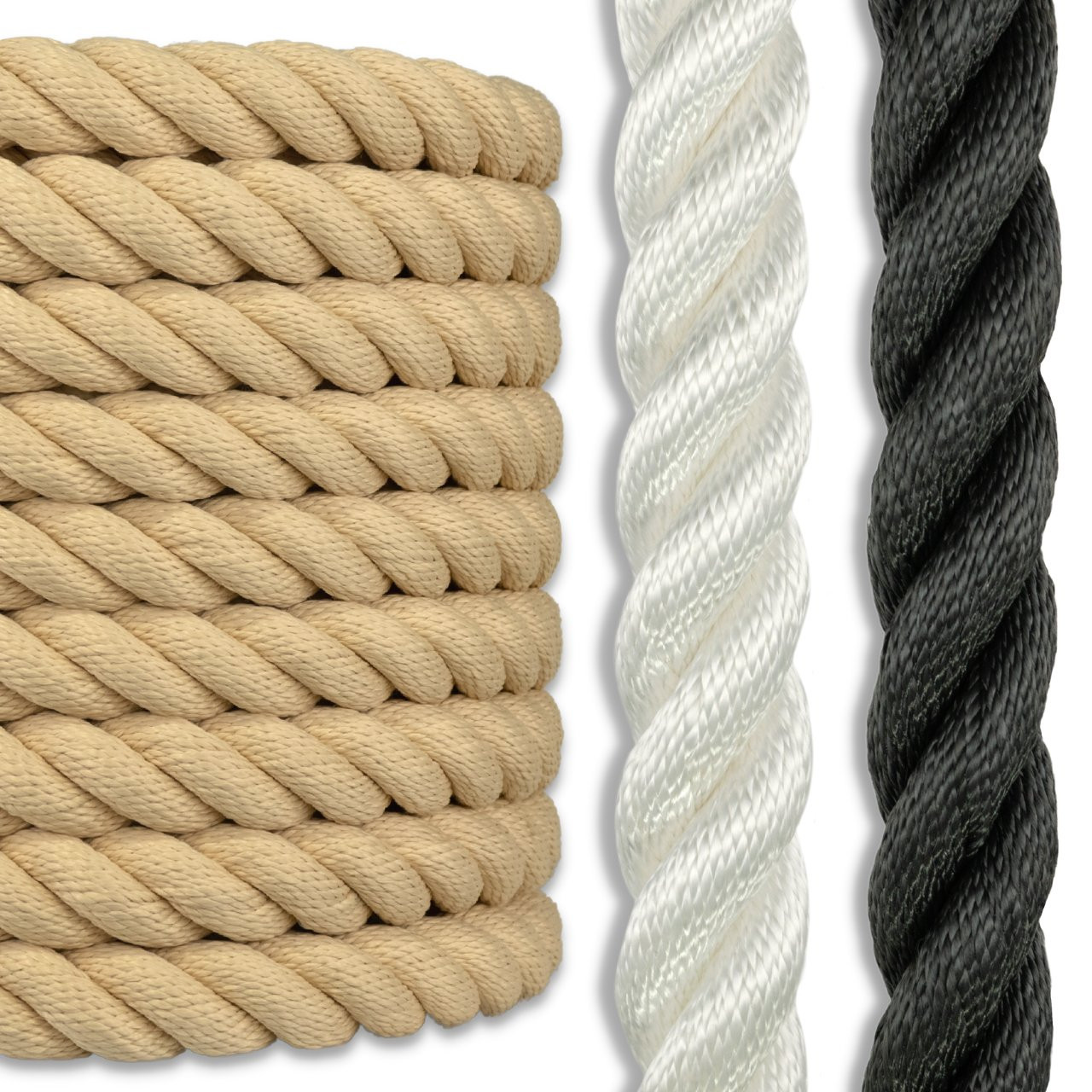 Black Polyester Combo Rope