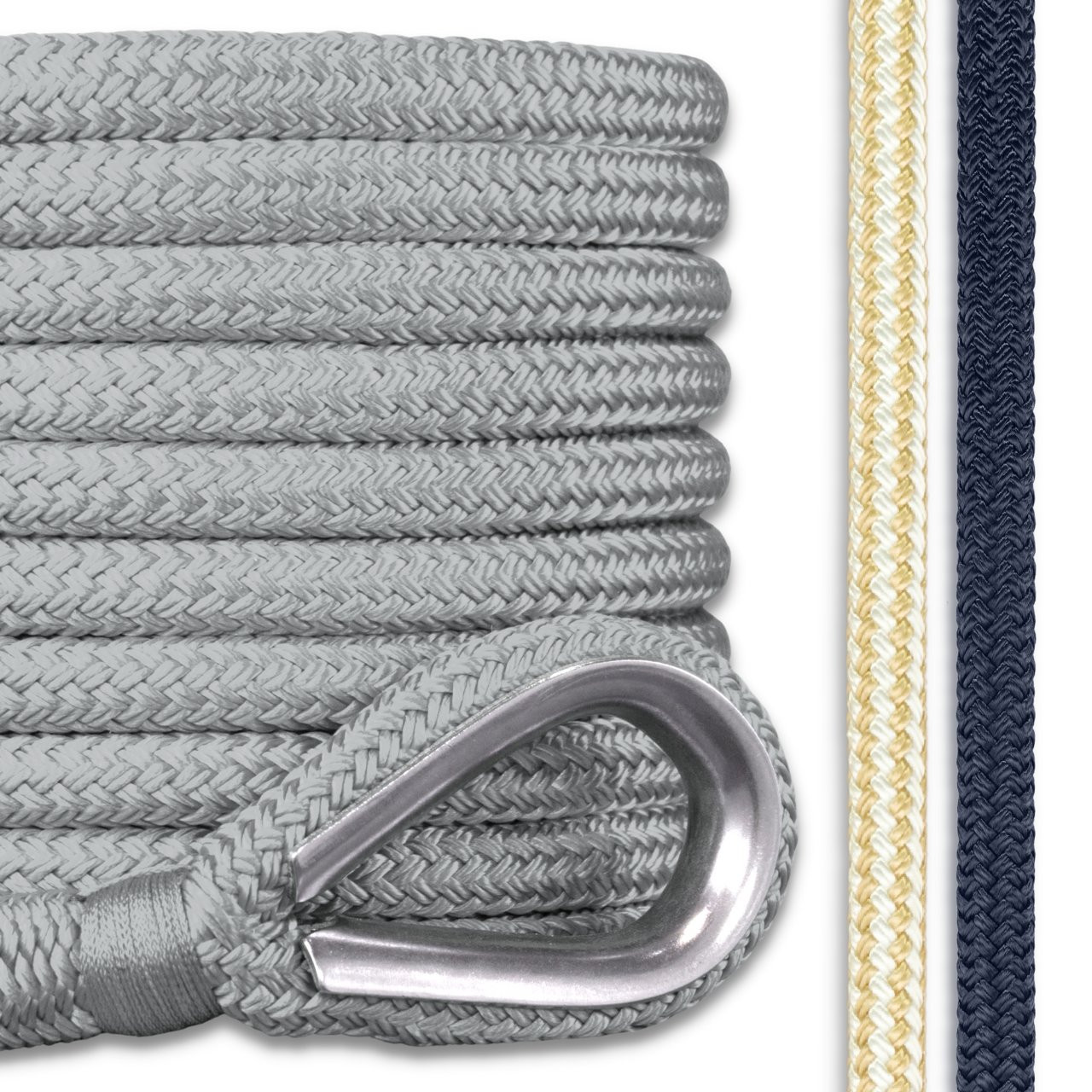 Anchor Lines | Double Braid - 3/8 in, 200 ft, Black