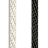 Solid Braid Nylon Rope in white and black