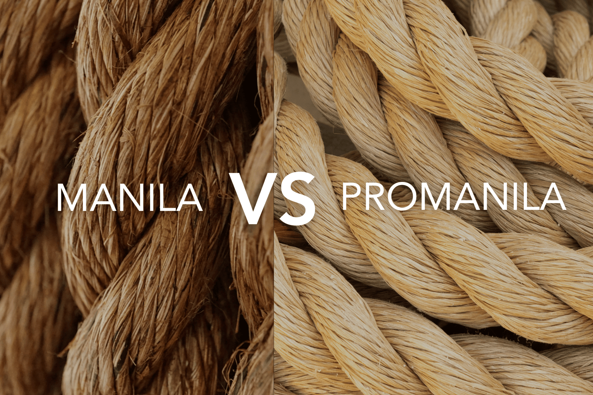 Manila Rope vs. Unmanila (Promanila) Rope - Right Rope