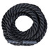 Twisted 100 percent polyester battle rope with rubber handles