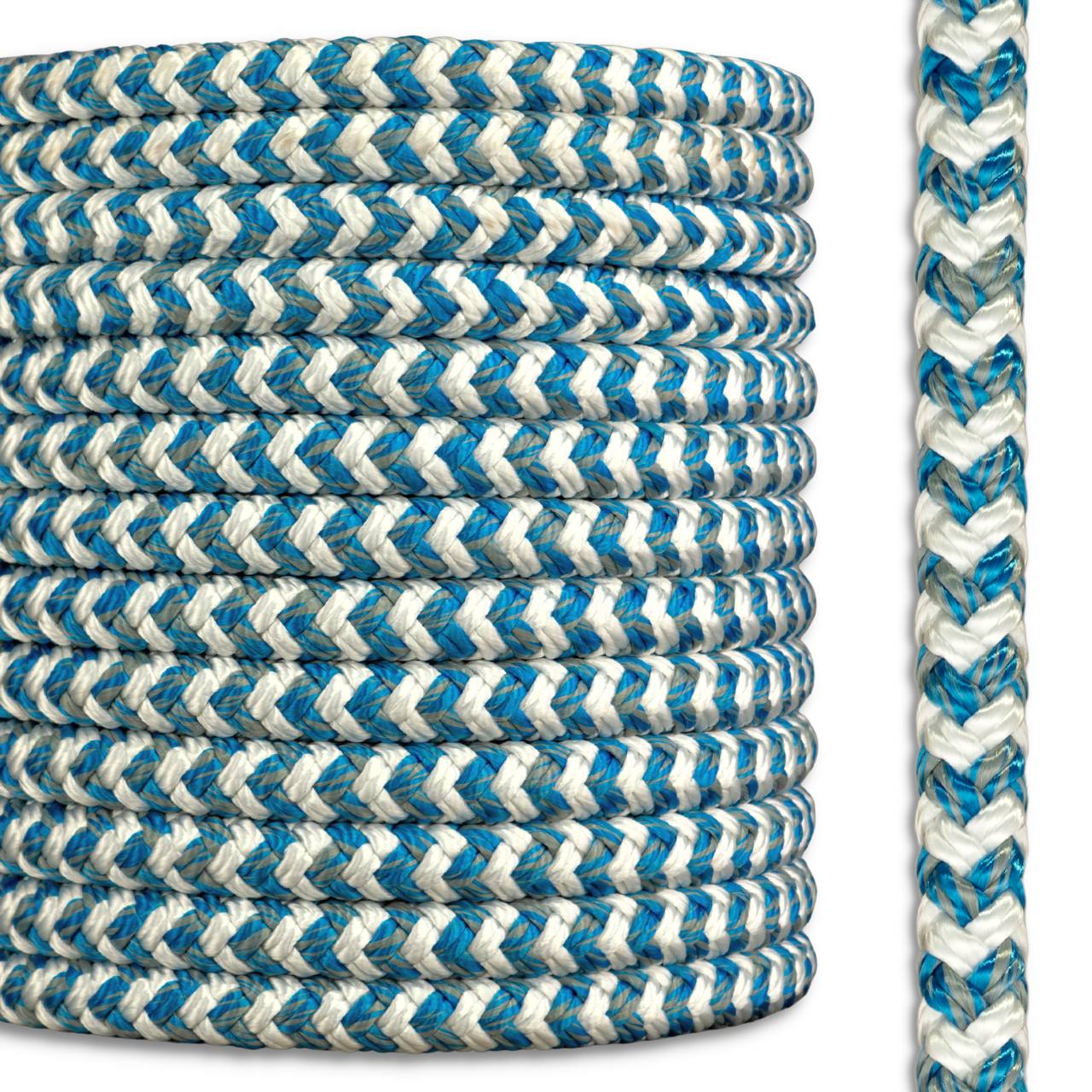 1/2 Inch x 200 FT Double Braid Polyester Arborist Rigging Rope,Nylon  Pulling Rope Arborist Rigging Rope Sailing Rope for Camping Swings Arborist
