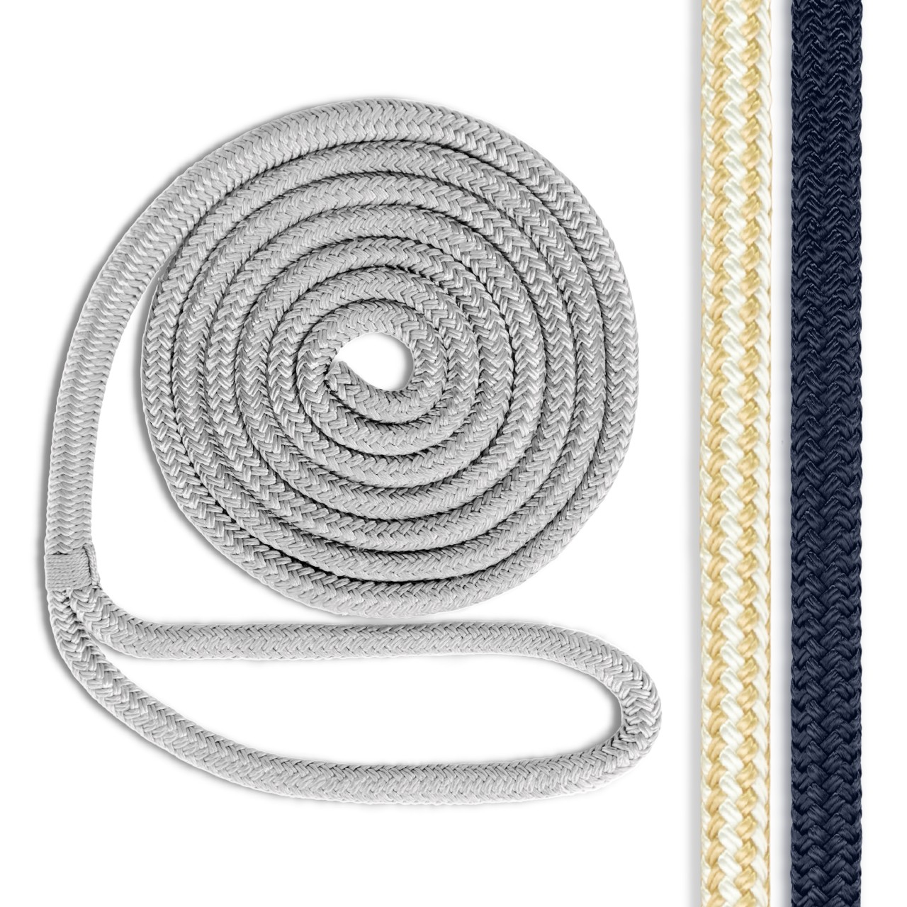 Premium Double Braid 15 Foot Nylon Dock-line – Salty Reef Marine Hardware