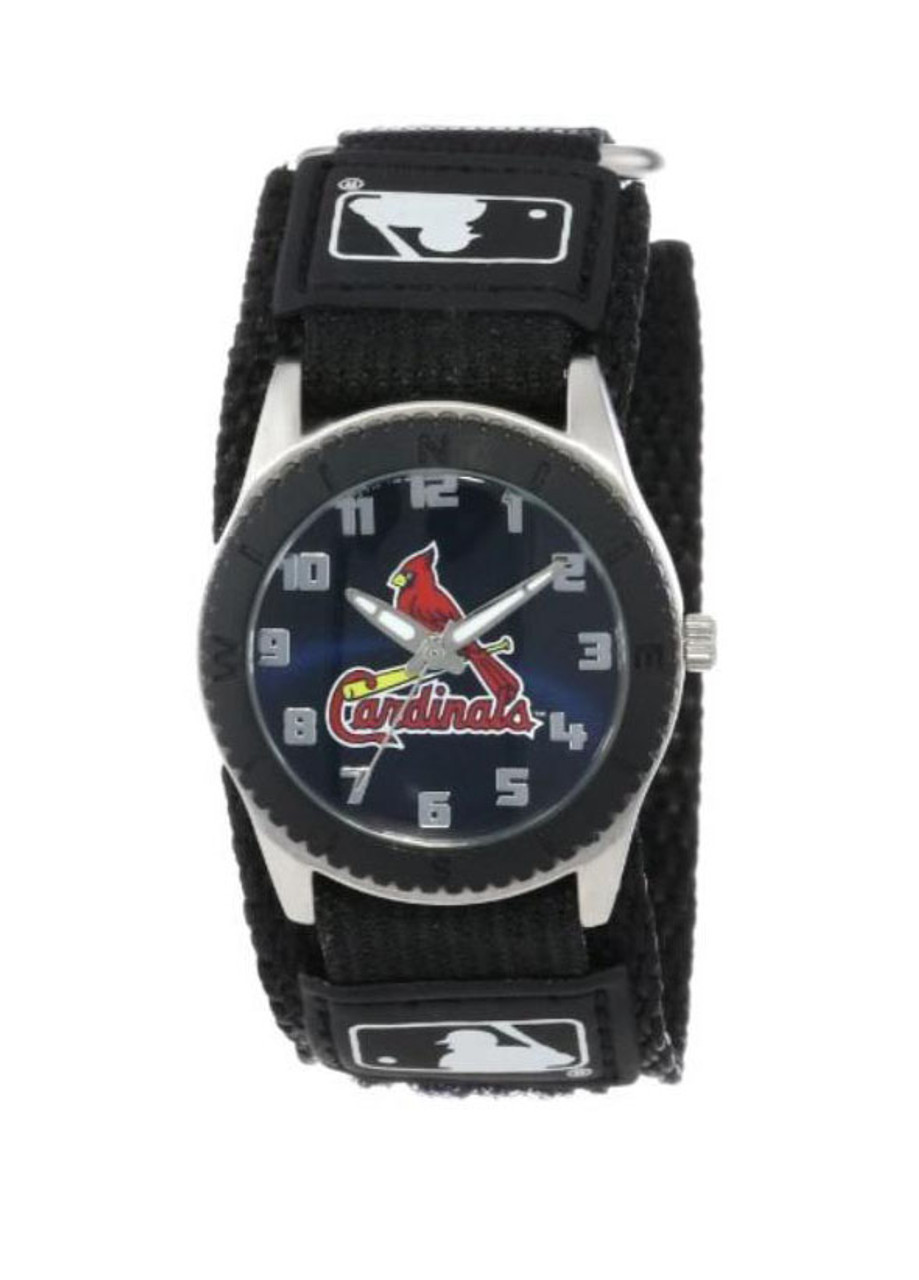St. Louis Cardinals Leather Wristwatch - Black